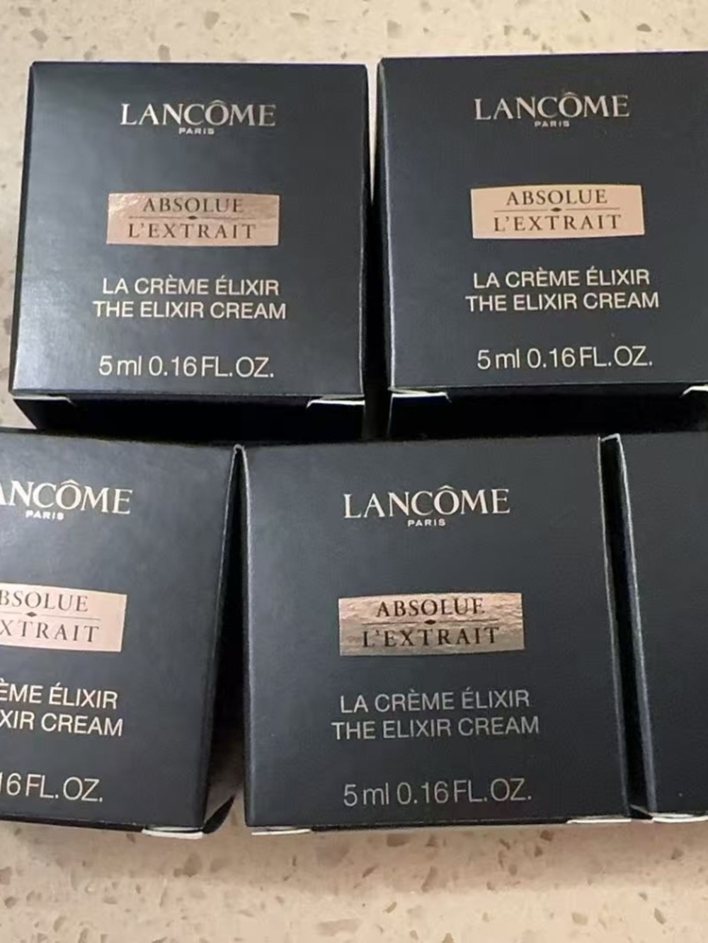 Lot of 5: Lancôme Absolue L’Extrait The Elixir Cream Minis (5ml / 0.16 fl